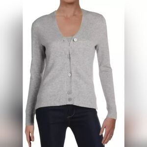 Aqua 100% Cashmere Button Down Sweater